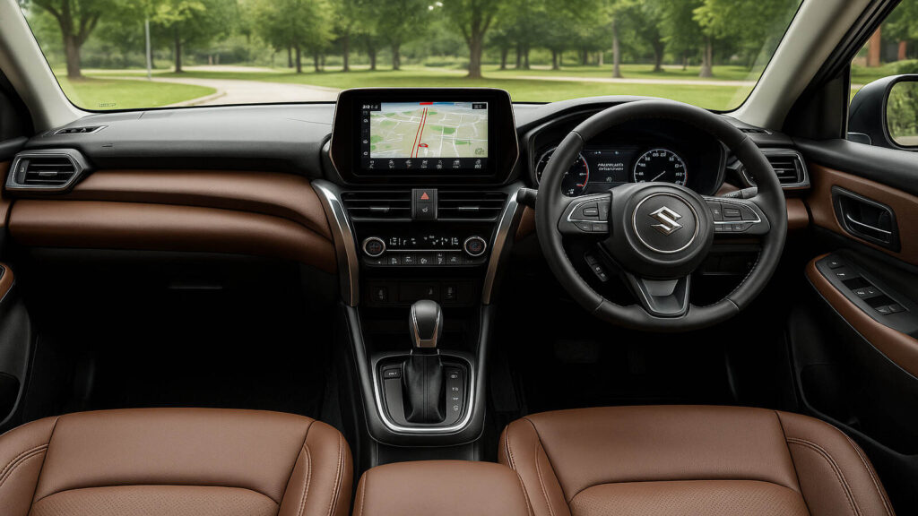 Grand Vitara interior and dashboard view